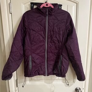 Vintage L.L. Bean Women's Purple Quilted Puffer Jacket